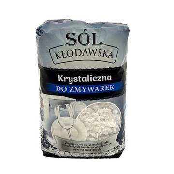 KRYSTALICZNA SÓL DO ZMYWAREK, 1kg, SÓL KŁODAWSKA