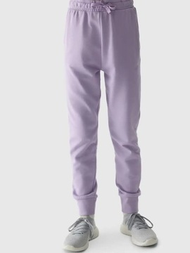 СПОРТИВНЫЕ БРЮКИ ДЛЯ ДЕВОЧЕК 4F ИЗ ДЫШАЩЕГО ХЛОПКА SS24F587