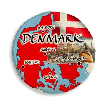 DANIA DENMARK mapka magnes lodówkę kamień 532 M