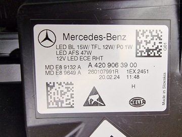 MERCEDES CITAN 2 II W420 SVĚTLO PRAVÁ LEVÝ KOMPLET FULL LED KOMPLETNÍ EVROPA