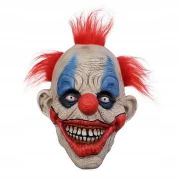 Maska mrocznego klauna halloween horror klaun