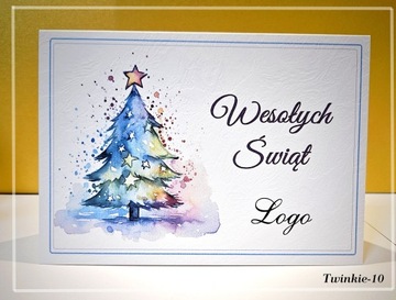 Компания Деловые рождественские открытки Рождество с логотипом Envelope 2025