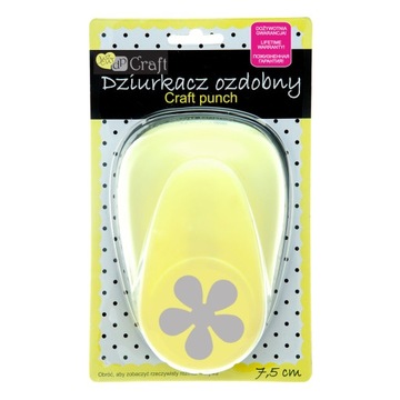 DZIURKACZ OZDOBNY 7,5 cm kwiatek dpCraft DUŻY XXXL