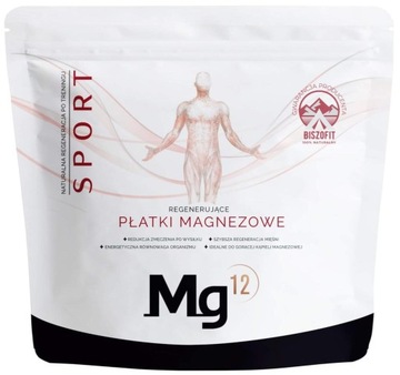 Mg12 Regenerujące płatki magnezowe SPORT sól do kąpieli Biszofit 4 kg