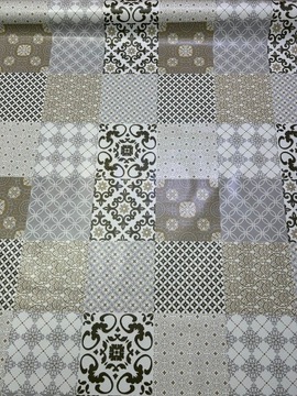 Cerata Obrus Plamoodporny Na Włókninie Geometria Patchwork 140x10cm