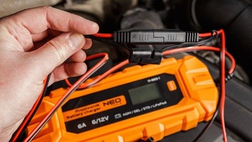 NEO Автоматический выпрямитель 6A/100W 3-150Ah AGM/GEL кислотные аккумуляторы