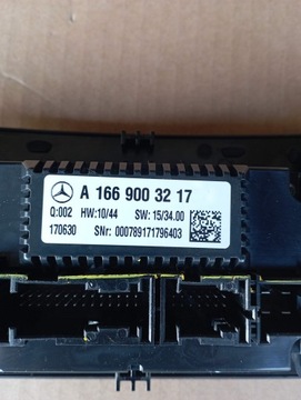 MERCEDES GLE W166 W292 PANEL VENTILACE KLIMATIZACE A1669003217