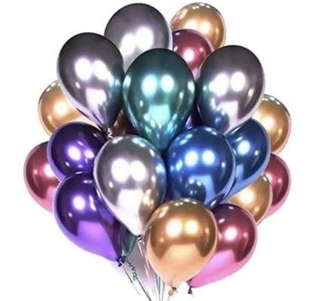 BALONY METALICZNE KOLOROWE WYSOKA JAKOŚĆ 50 SZT