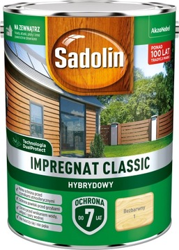 SADOLIN CLASSIC IMPREGNAT 4,5L BEZBARWNY
