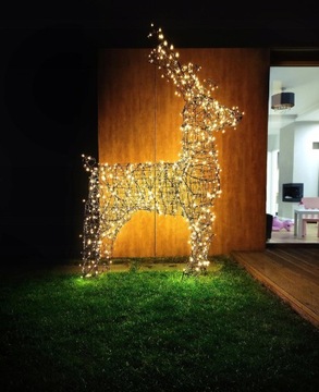 3D LED ОЛЕНЬ 1000 МЕГА БОЛЬШОЙ XXXL 220см