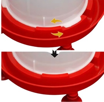 ПОИЛКА ДЛЯ ПТИЦЫ, кур, голубей, 3л, НА НОЖКАХ, НА ВИНТОВЫХ НОЖКАХ, HIT 3 л