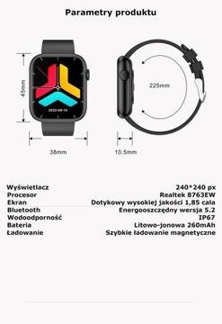 SMARTWATCH KOMUNIA Dziewczynki zegarek FB MENU PL PROWADZENIE ROZMÓW