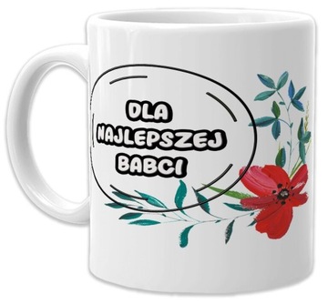 Kubek z nadrukiem grafiką prezent Dzień Babci różne wzory Babcia