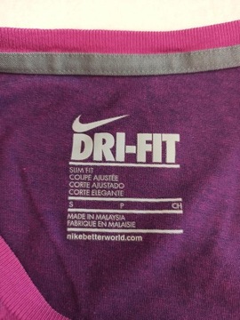 NIKE DRI-FIT T-SHIRT DAMSKI SPORTOWY LOGO r. S