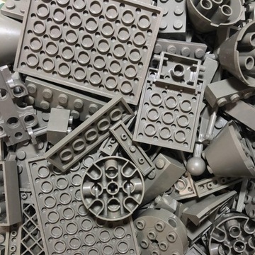 LEGO Dark Gray OLD/C. szare Klocki 100g / 0,1 kg Mix elementów