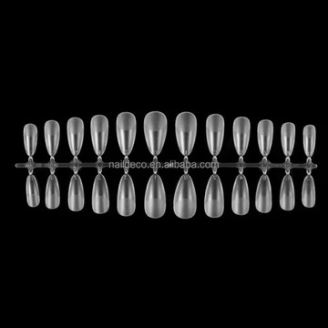 FLEXI SOFT GEL TIPS MIĘKKIE TIPSY ŻELOWE POD ŻEL MATOWE 120 SZT. MIGDAŁ