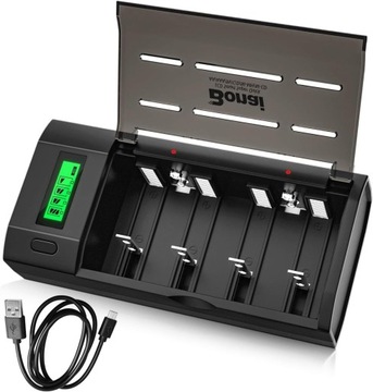 ładowarka BONAI LCD do AA / AAA / SC / C / D / 9V Ni-MH Ni-CD akumulatorowa