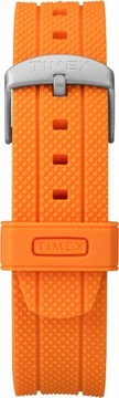 Pasek do zegarka gumowy Timex 20mm pomarańczowy