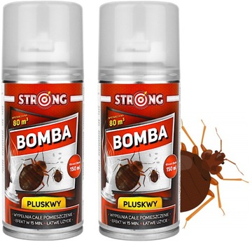 SILNY ŚRODEK NA PLUSKWY BOMBA DYMNA STRONG NA 80M³ 2SZT