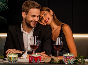 Świeca sojowa zapachowa x 3 szt. świeczka zapachowa + torebka na prezent