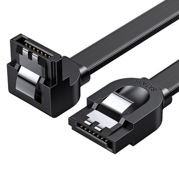 UGREEN KABEL PRZEWÓD KĄTOWY SATA 3.0 DO DYSKU DVD DO HDD SSD 450 MB/S 0.5M