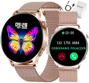 Zegarek damski SMARTWATCH RUBICON ROZMOWY PULS SMS menu PL Własna tarcza