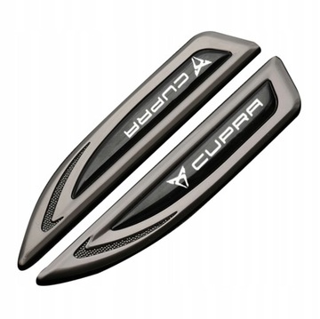 2szt Metalowa naklejka boczna samochodu Seat Cupra