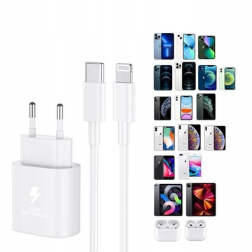 БЫСТРОЕ ЗАРЯДНОЕ УСТРОЙСТВО USB-C 25 ВТ ​​ДЛЯ IPHONE 11 12 13 PRO
