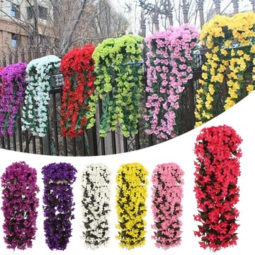 цветочная гирлянда, подвесные искусственные цветы