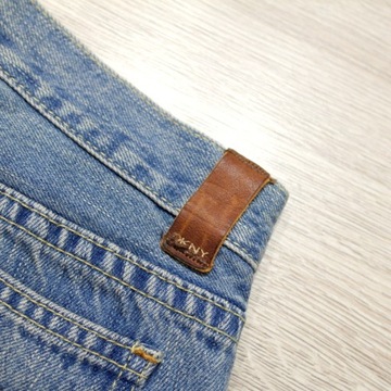 DKNY _ FIRMOWE JEANSOWE SPODENKI Z LOGO _ S/M