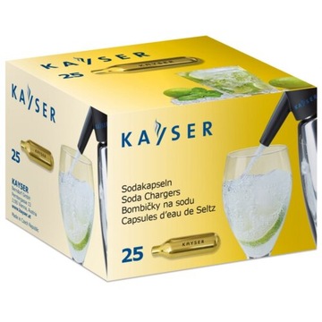 Naboje do saturatora syfonu Kayser CO2 25 szt.