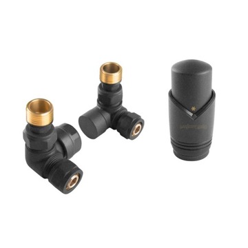 Zestaw termostatyczny osiowy antracyt typ 409