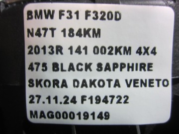 BMW F20 F30 F34 EUR ULOŽENÍ VZDUCHOVÁ ŘIDIČE AIRBAG 6857304 32306857304