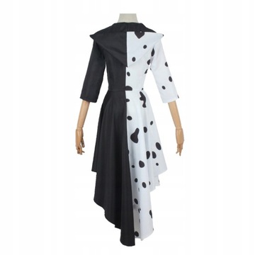 Kostium Cruella de Vil Halloween Cosplay