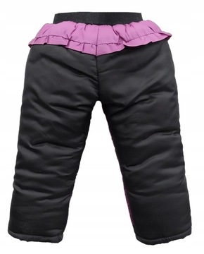 104/110 БРЮКИ ЗИМНИЕ ТЕПЛЫЕ ДЛЯ ДЕВОЧЕК розовые