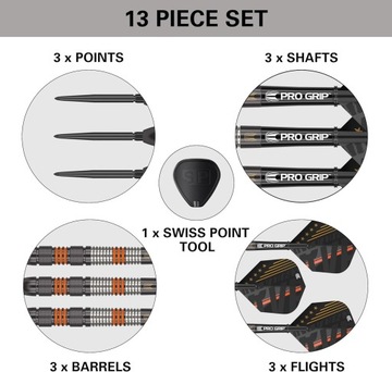 Target Darts для Dart Raymond Van Barneveld RVB Black 80% SP Стальные дротики