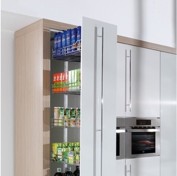 ГРУЗОВАЯ КОРЗИНА 30 MIDI FULTERER СЕРЕБРЯНАЯ 4 ПОЛКИ ДВЕРЬ КРУИЗА