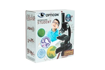 MIKROSKOP Optyczny DLA DZIECI | OPTICON - Student - 1200x AKCESORIA