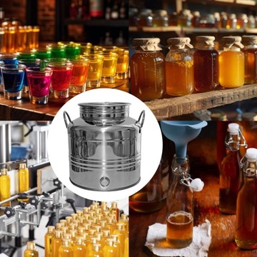 Barrel нержавеющая сталь INOX 15L Канистра пузырька для настойки сока для воды