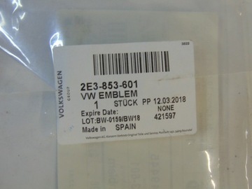 ZNAKY ZNAK VW CRAFTER 06-16 2E3853601