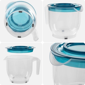 КУХОННАЯ ЧАША ДЛЯ СМЕШИВАНИЯ, ВЗБИВАНИЯ, КУВШИН, КОНТЕЙНЕР, МЕРКА, 2Л