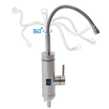 ЭЛЕКТРИЧЕСКИЙ ВОДОНАГРЕВАТЕЛЬ ЛЕНТА НЕРЖАВЕЮЩАЯ СТАЛЬ - СЕРЕБРЯНЫЙ