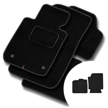 Velurové koberce Streak pro Smart Fortwo II 2007-2014