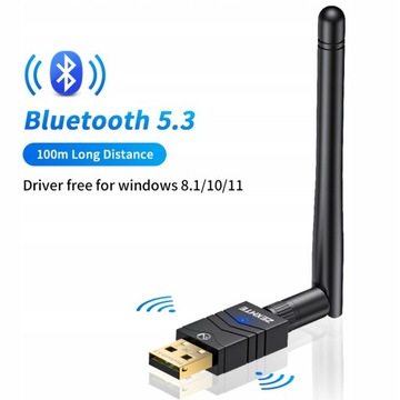 Zexmte 100M Bluetooth 5.3 Adapter Free Driver USB