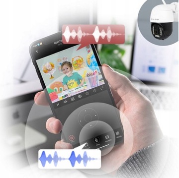 НАРУЖНАЯ ВРАЩАЮЩАЯСЯ КАМЕРА 2K WiFi IP 4x ZOOM 5MPX