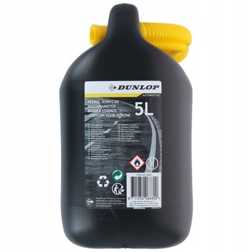 Канистра бензиновая DUNLOP 5л с воронкой для автомобиля, лодки, газонокосилки