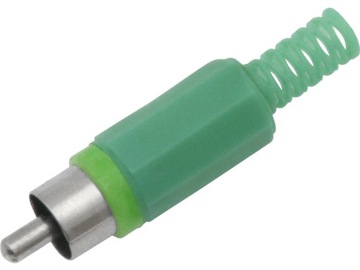 Wtyk RCA chinch ZIELONY 4szt