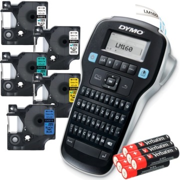 Tiskárna Dymo LabelManager LM160 5x barevná páska D1 baterie sada