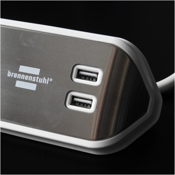 Удлинитель Удлинитель Сатиновый 4 розетки Кабель 2 м 2xUSB Сертификат CE