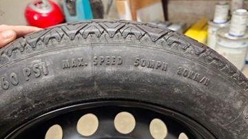 NOWA OPONA KOŁO DOJAZDOWE CONTINENTAL 125/90 R16 W207 MERCEDES